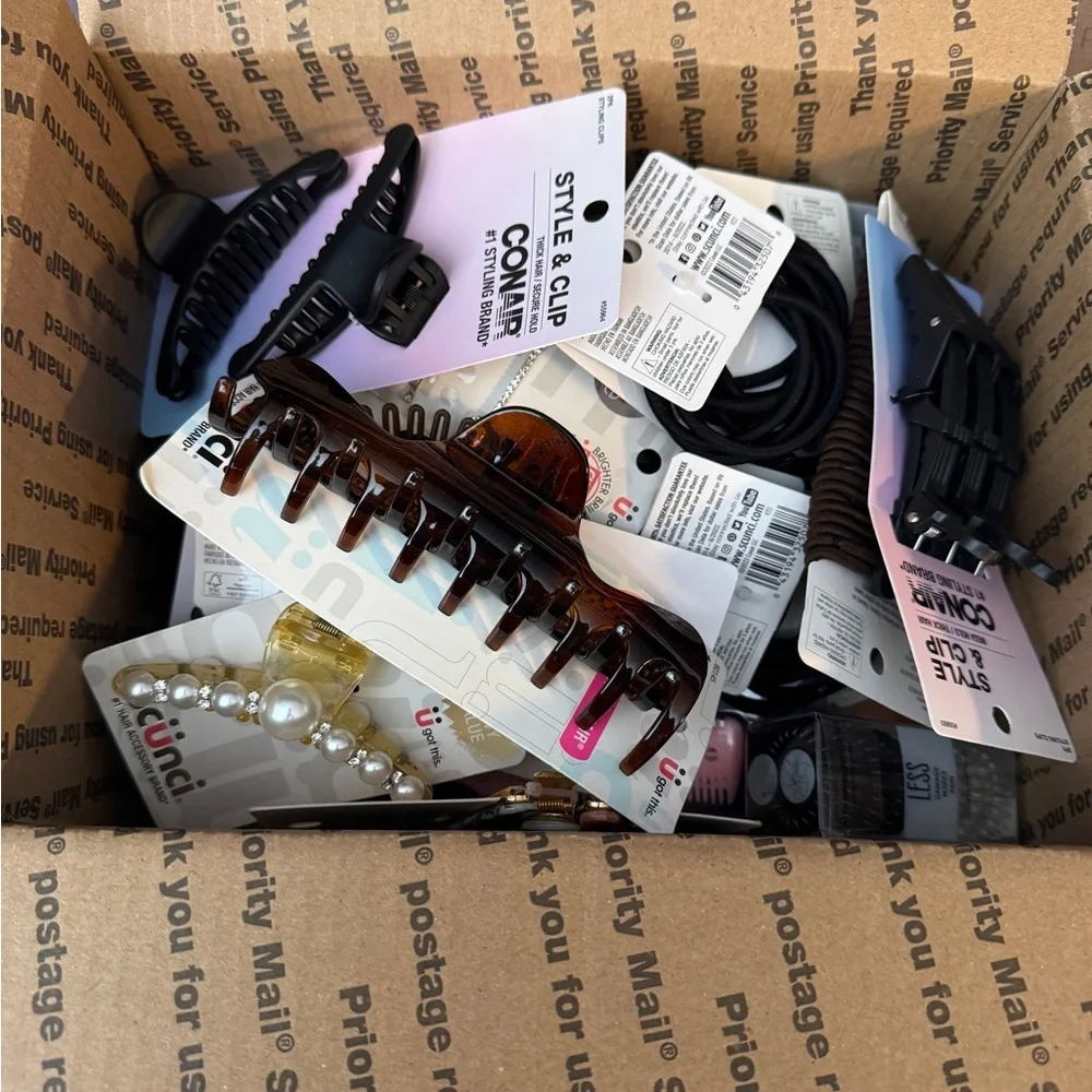 NEW IN‎ BOX Mystery Hair Accessories Bundles Clips, Brushes, Combs, Headbands